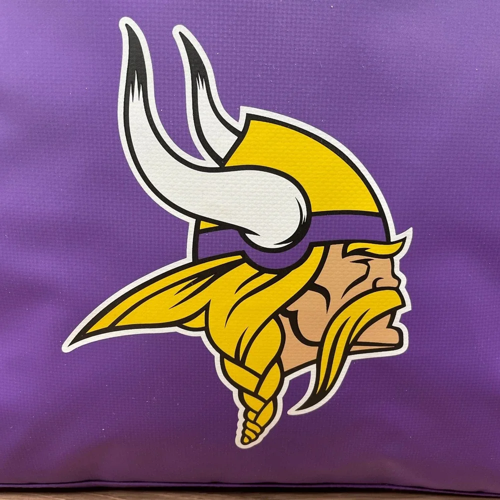 Minnesota Vikings Yellow Purple Insulated Lunch Backpack Bag Cooler NFL Football